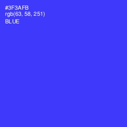 #3F3AFB - Blue Color Image