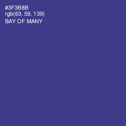 #3F3B8B - Bay of Many Color Image