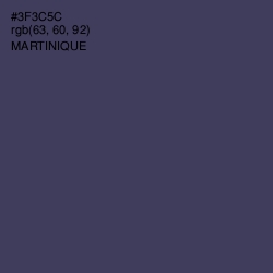 #3F3C5C - Martinique Color Image