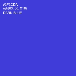 #3F3CDA - Dark Blue Color Image