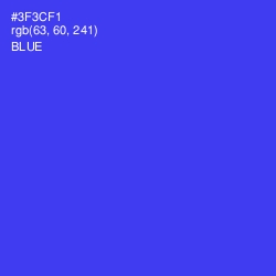 #3F3CF1 - Blue Color Image