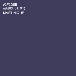 #3F3D5B - Martinique Color Image