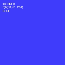 #3F3DFB - Blue Color Image