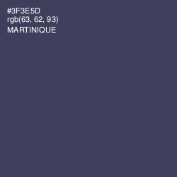 #3F3E5D - Martinique Color Image