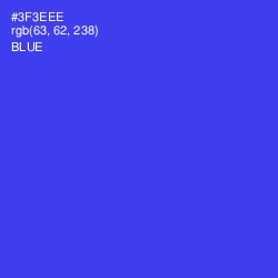 #3F3EEE - Blue Color Image