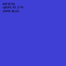 #3F3FD6 - Dark Blue Color Image