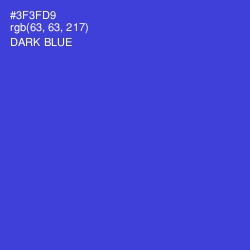 #3F3FD9 - Dark Blue Color Image