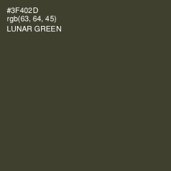 #3F402D - Lunar Green Color Image