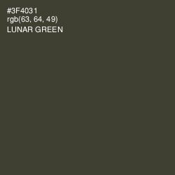 #3F4031 - Lunar Green Color Image