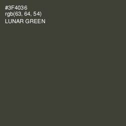 #3F4036 - Lunar Green Color Image