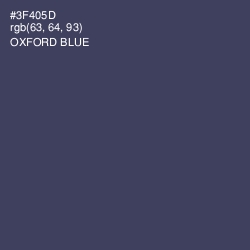 #3F405D - Oxford Blue Color Image