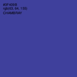 #3F409B - Chambray Color Image