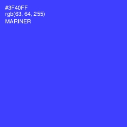 #3F40FF - Mariner Color Image