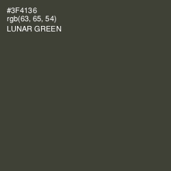 #3F4136 - Lunar Green Color Image