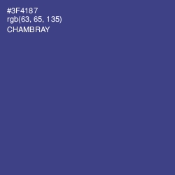 #3F4187 - Chambray Color Image