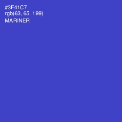 #3F41C7 - Mariner Color Image