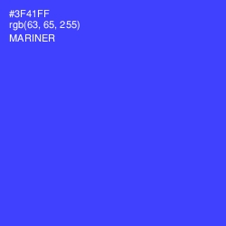 #3F41FF - Mariner Color Image