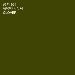 #3F4304 - Clover Color Image