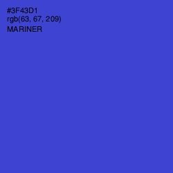 #3F43D1 - Mariner Color Image