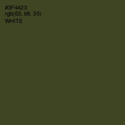 #3F4423 - Lunar Green Color Image