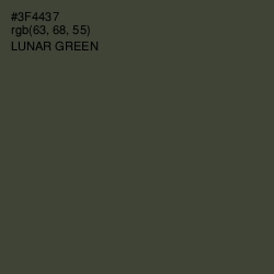 #3F4437 - Lunar Green Color Image