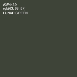 #3F4439 - Lunar Green Color Image