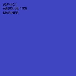 #3F44C1 - Mariner Color Image