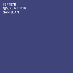 #3F457B - San Juan Color Image