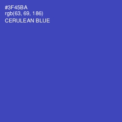 #3F45BA - Cerulean Blue Color Image