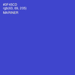 #3F45CD - Mariner Color Image