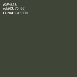 #3F4638 - Lunar Green Color Image