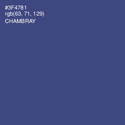 #3F4781 - Chambray Color Image