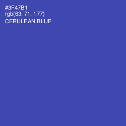 #3F47B1 - Cerulean Blue Color Image