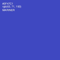 #3F47C1 - Mariner Color Image