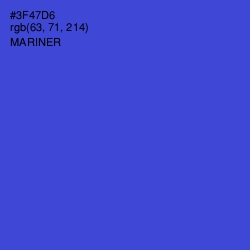 #3F47D6 - Mariner Color Image
