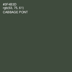 #3F4B3D - Cabbage Pont Color Image