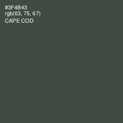 #3F4B43 - Cape Cod Color Image