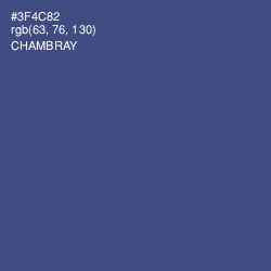 #3F4C82 - Chambray Color Image