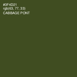 #3F4D21 - Cabbage Pont Color Image