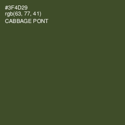 #3F4D29 - Cabbage Pont Color Image