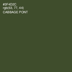 #3F4D2C - Cabbage Pont Color Image