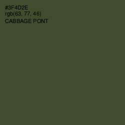 #3F4D2E - Cabbage Pont Color Image