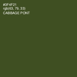 #3F4F21 - Cabbage Pont Color Image