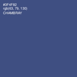 #3F4F82 - Chambray Color Image