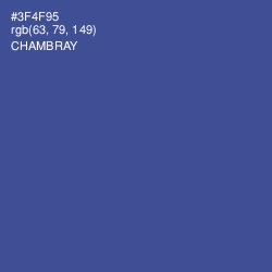 #3F4F95 - Chambray Color Image
