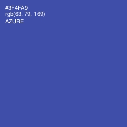 #3F4FA9 - Azure Color Image