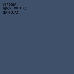 #3F506A - San Juan Color Image