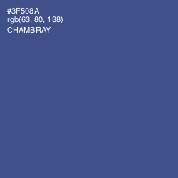 #3F508A - Chambray Color Image