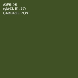 #3F5125 - Cabbage Pont Color Image