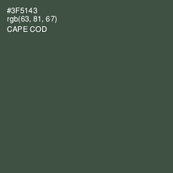 #3F5143 - Cape Cod Color Image